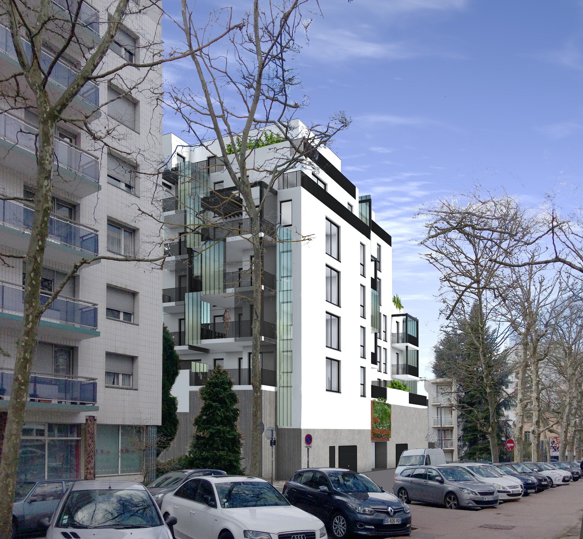 Immeuble de logements en cours d’étude situé cours Fauriel à St-Etienne